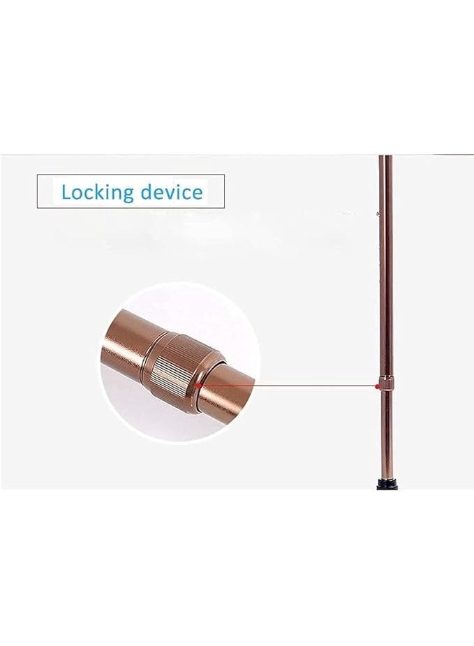 عصا مشي للمسنين، بأربع أرجل، عصا مشي غير قابلة للانزلاق للمسنين والأشخاص الذين يعانون من صعوبة في المشي. - Image 4