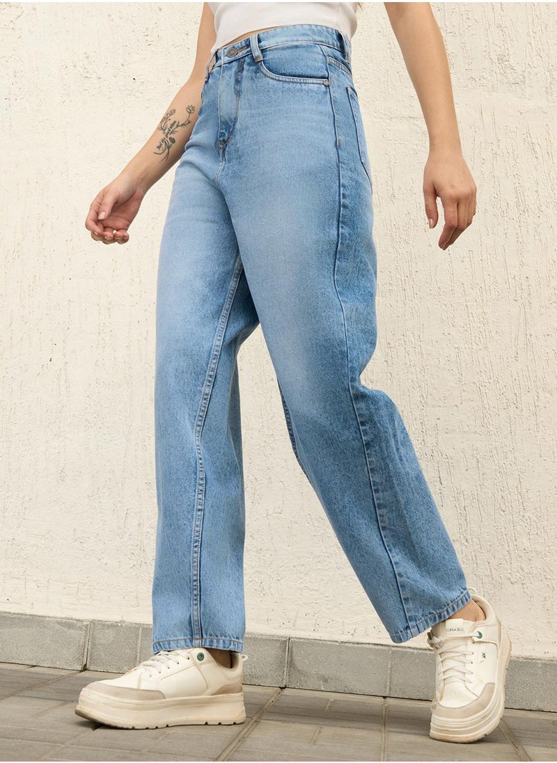 Hubberholme Slim Fit Jeans for Women - Indigo Low Distress  - Image 2
