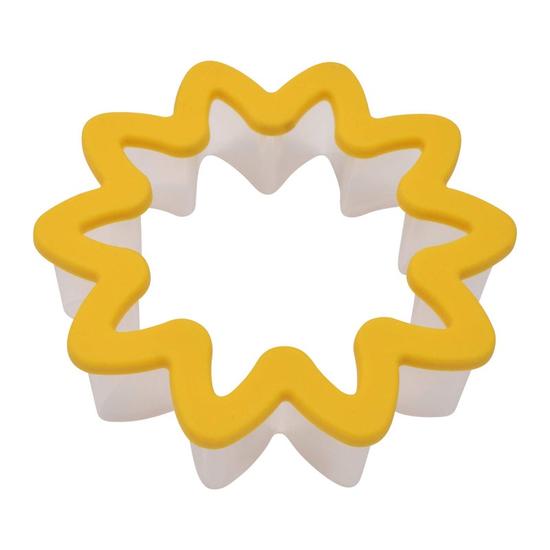 R&M R  M International Daisy SoftGrip Cookie Cutter One Size Yellow 