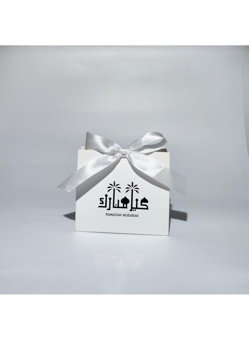 general 50 Pieces Candy Packaging Cardboard Box For Eid Mubark Ramadan Mubarak Party Souvenir Gift Boxes Coconut Tree Pattern - Image 1