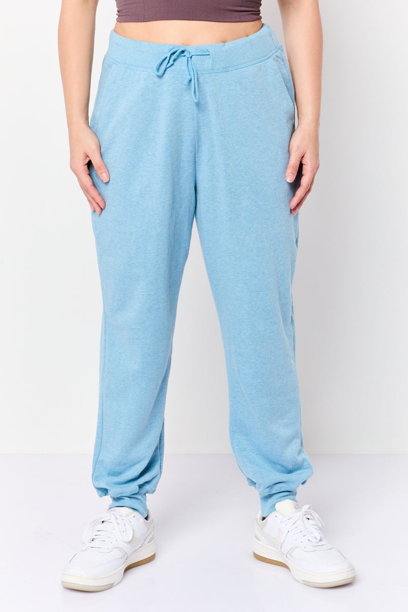 Nike Women Loose Fit Yoga Sweatpants, Blue - Image 1