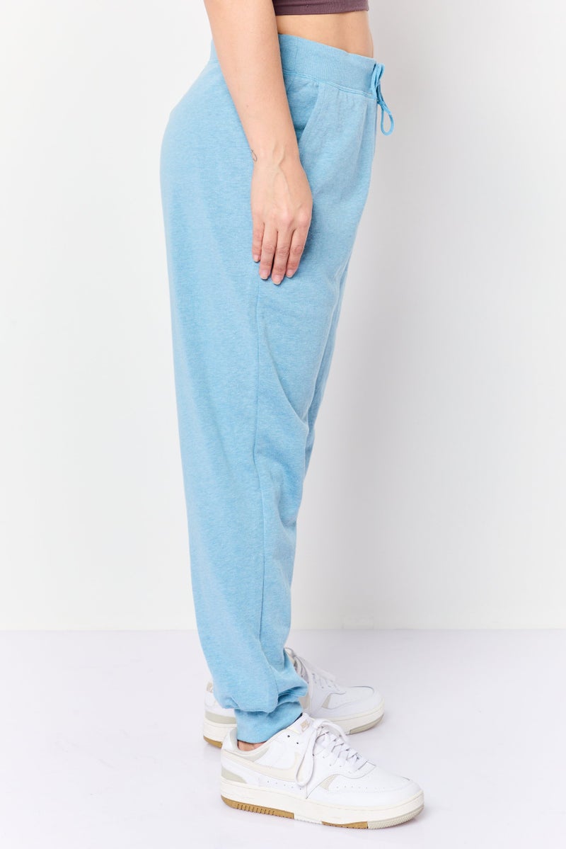 Nike Women Loose Fit Yoga Sweatpants, Blue - Image 4