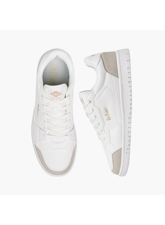 Lee Cooper Men's Panelled Sneakers with Lace-Up Closure