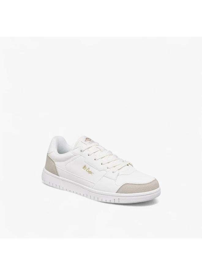 Lee Cooper Men's Panelled Sneakers with Lace-Up Closure