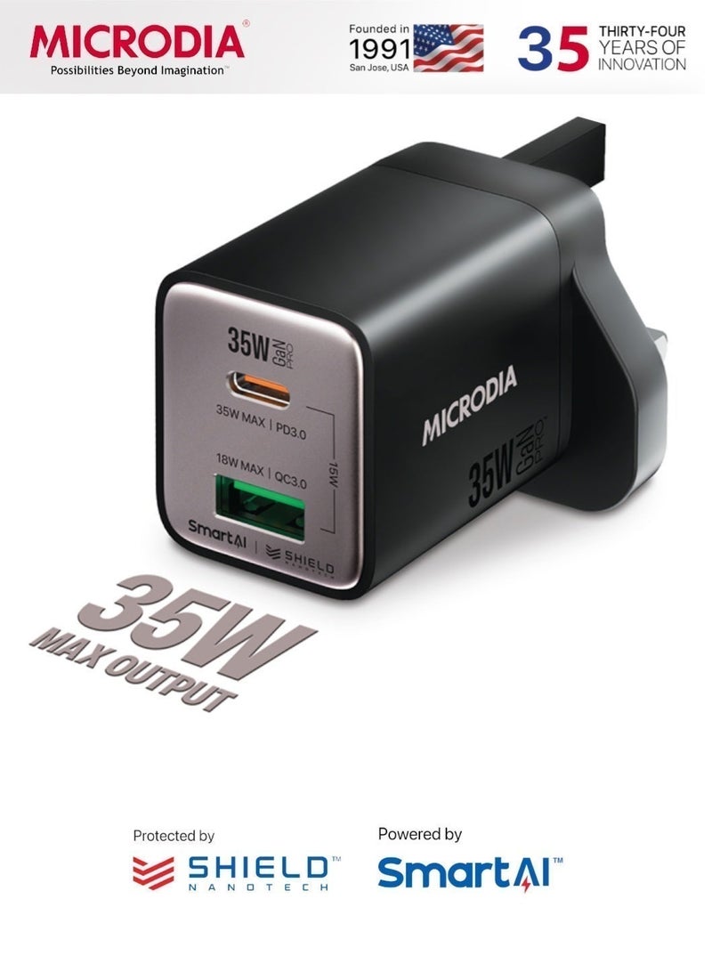 MICRODIA 【MICRODIA】 5-in-1 Ramadan Gift Bundle - 23W 4-in-1 Magnetic Charging Station, 35W GaN Wall Charger, 5000mAh Mini Power Bank & 100W Digital Display USB-C Cable - Image 4