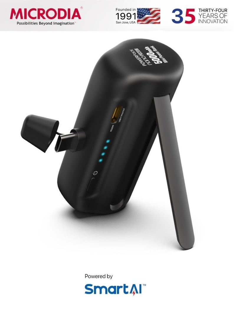 MICRODIA 【MICRODIA】 5-in-1 Ramadan Gift Bundle - 23W 4-in-1 Magnetic Charging Station, 35W GaN Wall Charger, 5000mAh Mini Power Bank & 100W Digital Display USB-C Cable - Image 3