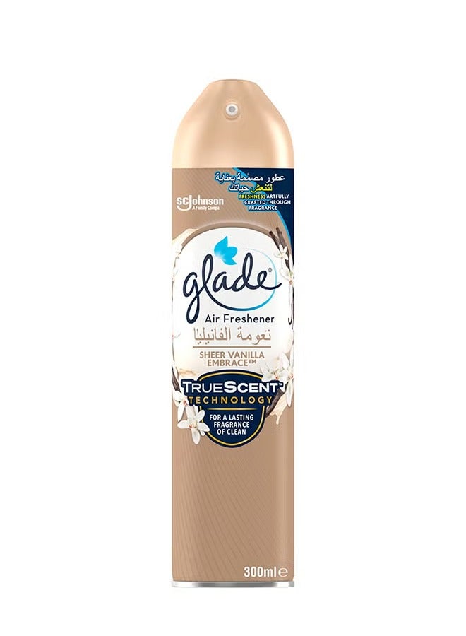 GLADE AIR FRESHENER SHEER VANILLA & EMBRACE 300 ML