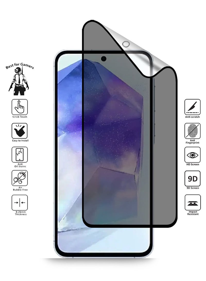 Techie Full Cover Explosion-Proof Matte Ceramic Privacy Film Screen Protector for Samsung Galaxy A55 - Image 1