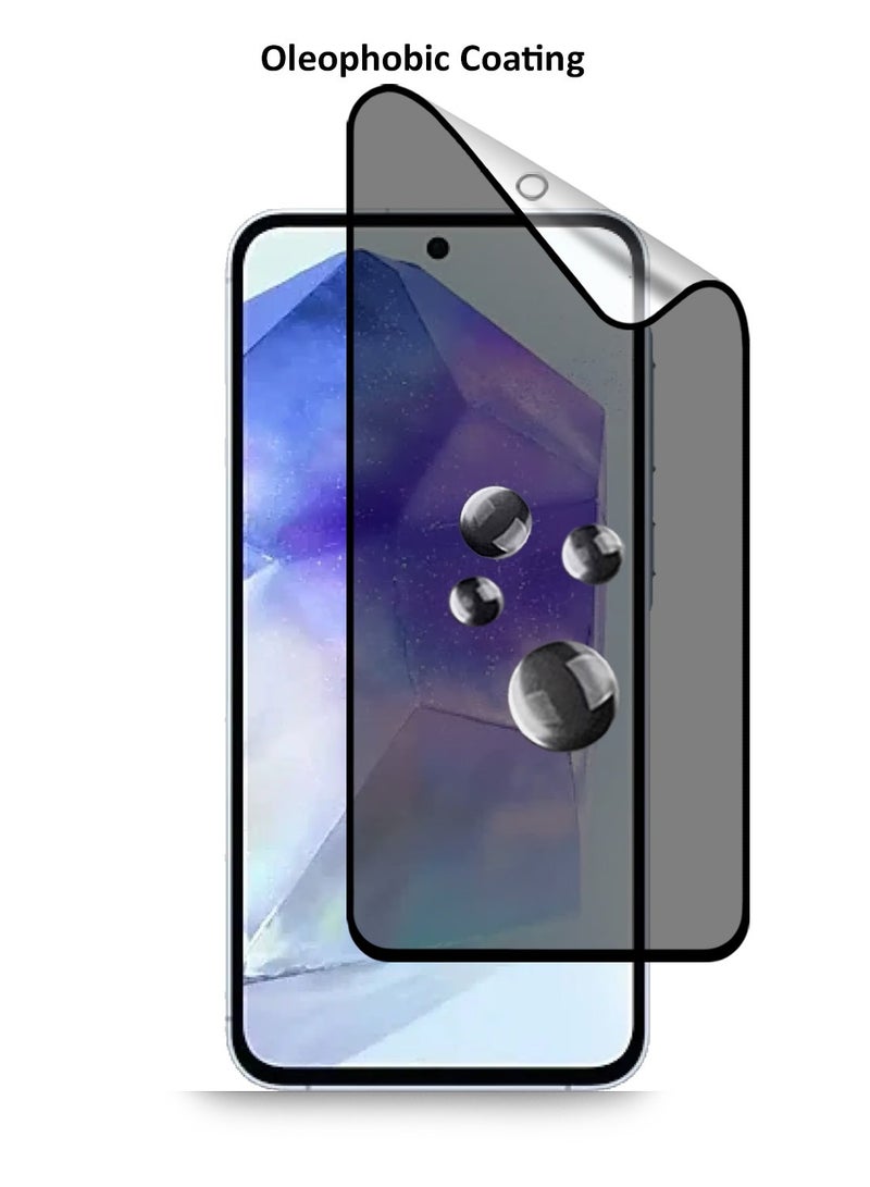 Techie Full Cover Explosion-Proof Matte Ceramic Privacy Film Screen Protector for Samsung Galaxy A55 - Image 4