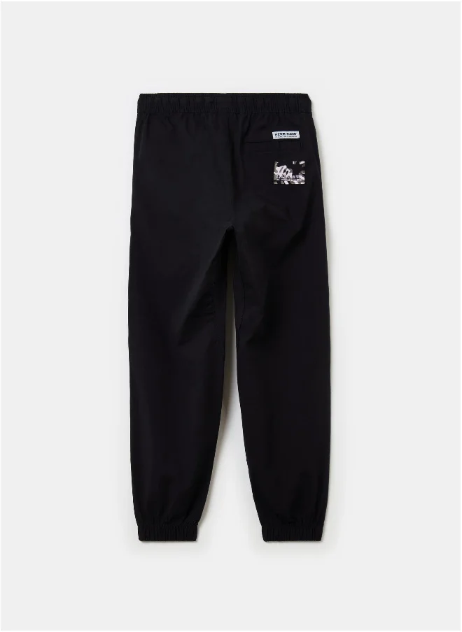 Ovs Parachute joggers with lettering print