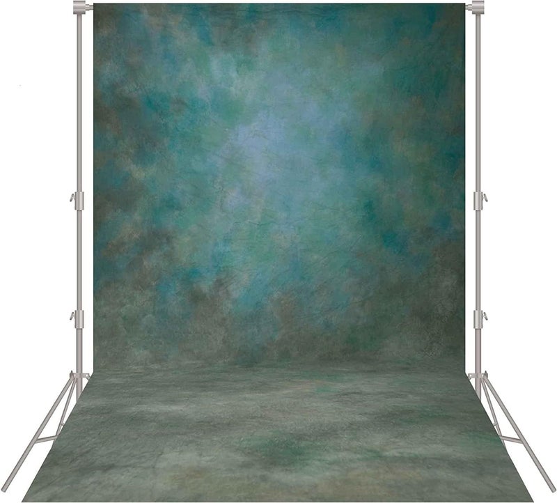 Haboke Abstract Professional Photography Backdrop for Portrait Photo Props Booth Background Photoshoot Studio with Polyester Fabric Roller Pocket on Top 8x12GreenNo Stand - Image 2