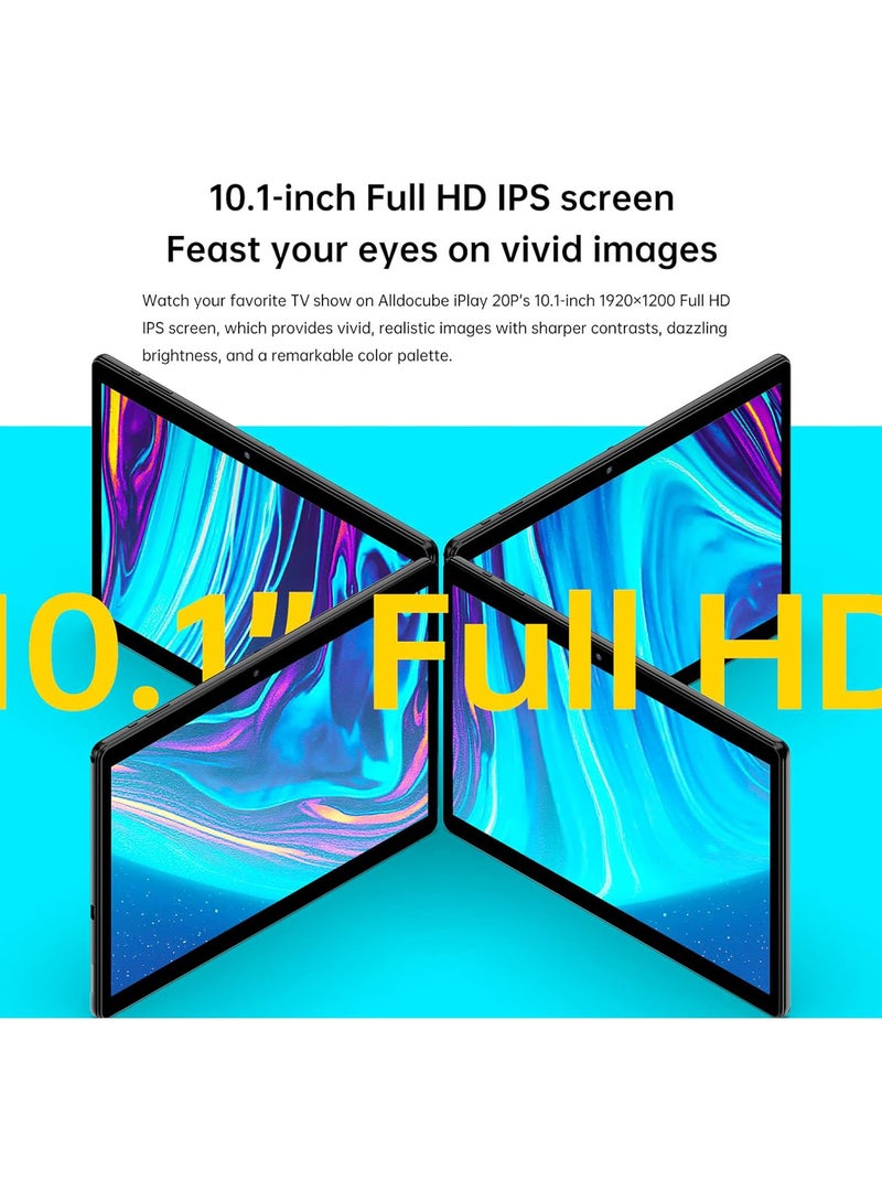 GGOOT 6GB RAM 128GB ROM Gaming Tablet, 10.1In HD Screen Dual Card Dual Standby Black Computer with Eight Core Processor, Support Multimode 4G Network AI Intelligent Image Algorithm Adjustment  - Image 3