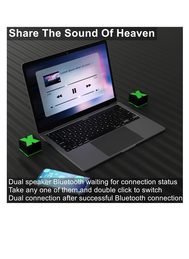 Generic Portable Bluetooth Speaker,360° Wireless Speaker - Single-Line Operation, Aluminium Alloy Body, Digital Sound Enhancement Technology,Link Two Speakers for Immersive Experience, Perfect Gift Idea  - Image 4