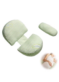spa luxetique Pregnancy Pillows for Sleeping,Maternity Pillow for Pregnant Women with Removable Pillow Cover,Soft Body Pillow,Adjustable Double Wedge Pillow Support for Back Pain Legs Belly Waist Hip  - Image 1