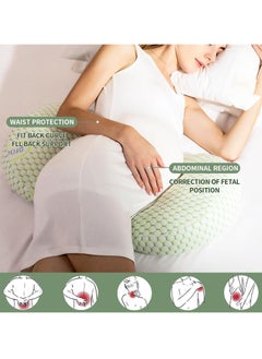 spa luxetique Pregnancy Pillows for Sleeping,Maternity Pillow for Pregnant Women with Removable Pillow Cover,Soft Body Pillow,Adjustable Double Wedge Pillow Support for Back Pain Legs Belly Waist Hip  - Image 2