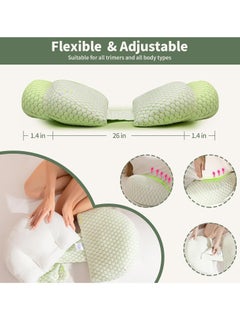 spa luxetique Pregnancy Pillows for Sleeping,Maternity Pillow for Pregnant Women with Removable Pillow Cover,Soft Body Pillow,Adjustable Double Wedge Pillow Support for Back Pain Legs Belly Waist Hip  - Image 5