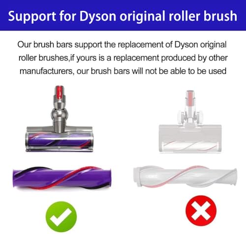 Odashen 4 Pcs Strips Replacment for Dyson V8,V10 Vacuum Cleaner Rolling Brush Strips, with 1 Screwdriver - Image 4