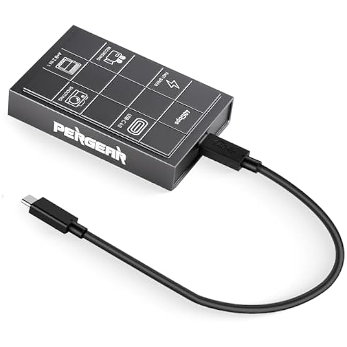 Pergear PROFESSIONAL CFEXPRESS 4.0 TYPE A CARD READER, USB TYPE C 40GBPS TYPE C TO CFEXPRESS TYPE A+B 2 IN 1 CARD READER, HIGH SPEED TRANSMISSION FOR WINDOWS/MAC/LINUX/ANDROID/IPAD - Image 1