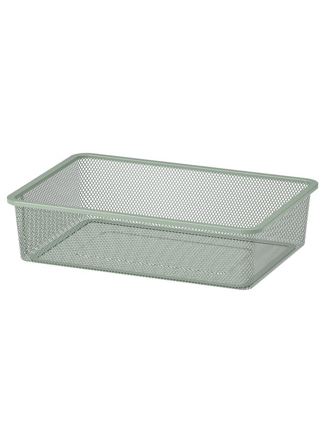 erorex Mesh Storage Box, Light Green-Grey, 42X30X10 Cm - Image 1