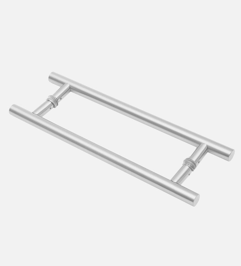 CRUST GPRH Solid Standoffs Heavy-Duty Stainless Steel Push Pull Door Handle/Barn Door Pull Handle/Glass Pulls, Full Stainless Steel Finish - 200mm - Image 3