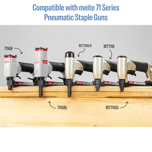 meite 71/06 22 Gauge 304 Stainless Steel Upholstery Staples, 3/8-Inch Crown with 1/4-Inch Leg Length, Heavy Duty Staples for Construction, Furniture, Crafts & DIY Projects (1 Box) - Image 5