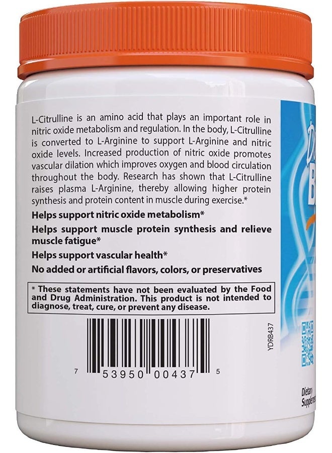 Doctor's Best L-Citrulline Powder, Helps Improve Circulation & Muscle Maintenance, Non-GMO, Vegan, Gluten Free, Soy Free, 200g - Image 3