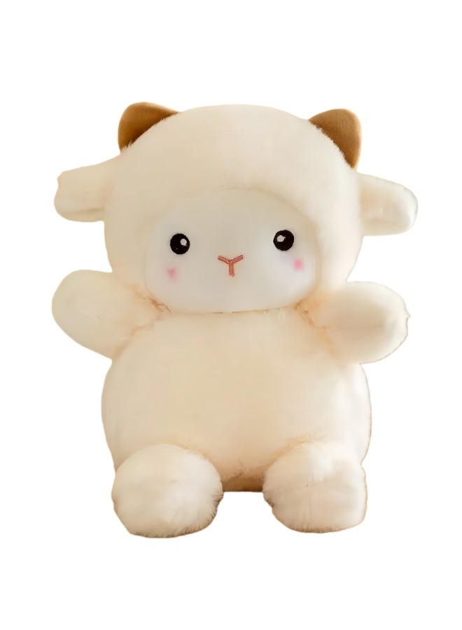 25cm Super Cute Fluffy Lamb Plush Toy - Adorable Children's Doll, Perfect Graduation Gift & Birthday Present for Kids - Image 1
