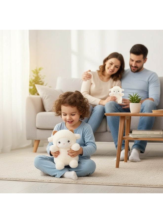 25cm Super Cute Fluffy Lamb Plush Toy - Adorable Children's Doll, Perfect Graduation Gift & Birthday Present for Kids - Image 4