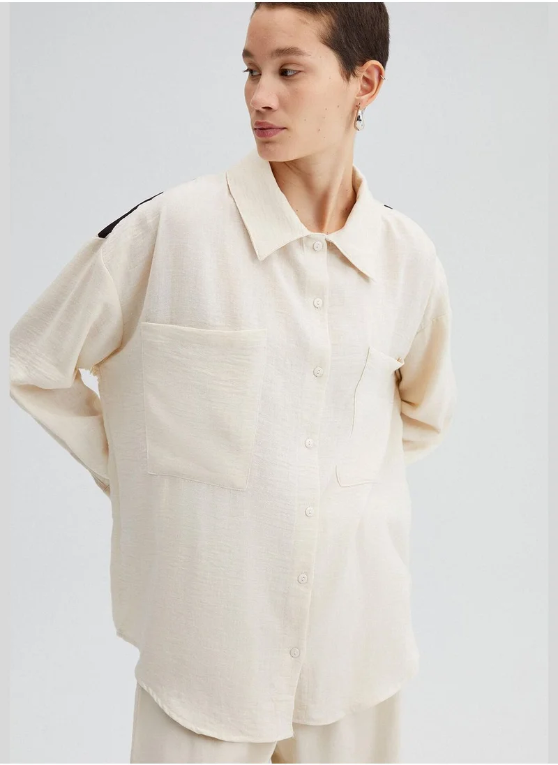 Touche TASSEL DETAIL PRINTED SHIRT