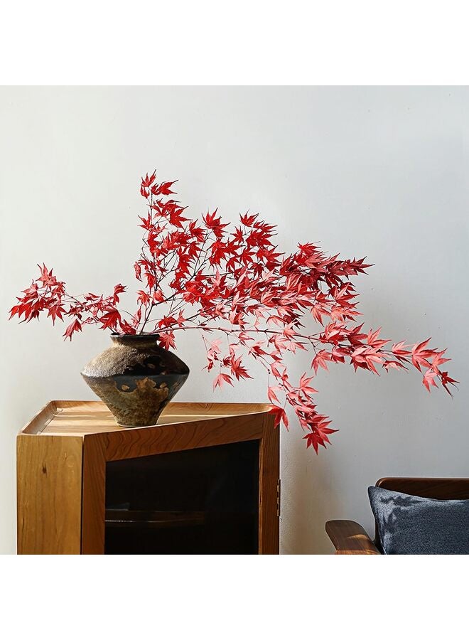 LAMAY Brown Ceramic Rustic Vase Flower Jar for Fresh and Dried Plants Table Centerpiece Vase Home Farmhouse Decor - Image 5