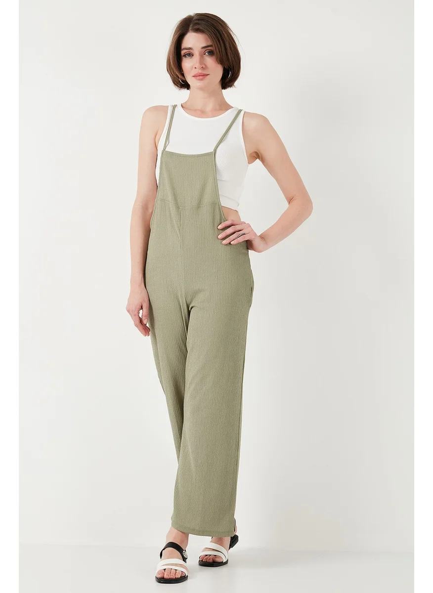 Lela Regular Fit Adjustable Rope Strap Gardener Jumpsuit Women's Jumpsuit 5865789