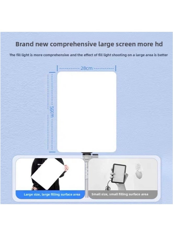 24 Inch Photography Lighting Kit 3000K-7000K 95W Photography Studio Light 3 Colors Large Screen Flat Panel Lamp Photography Live Fill Light Full Screen Overhead Bracket Light Beauty Lamp-Specifications+ 2.1m Thickened Tripod - Image 5