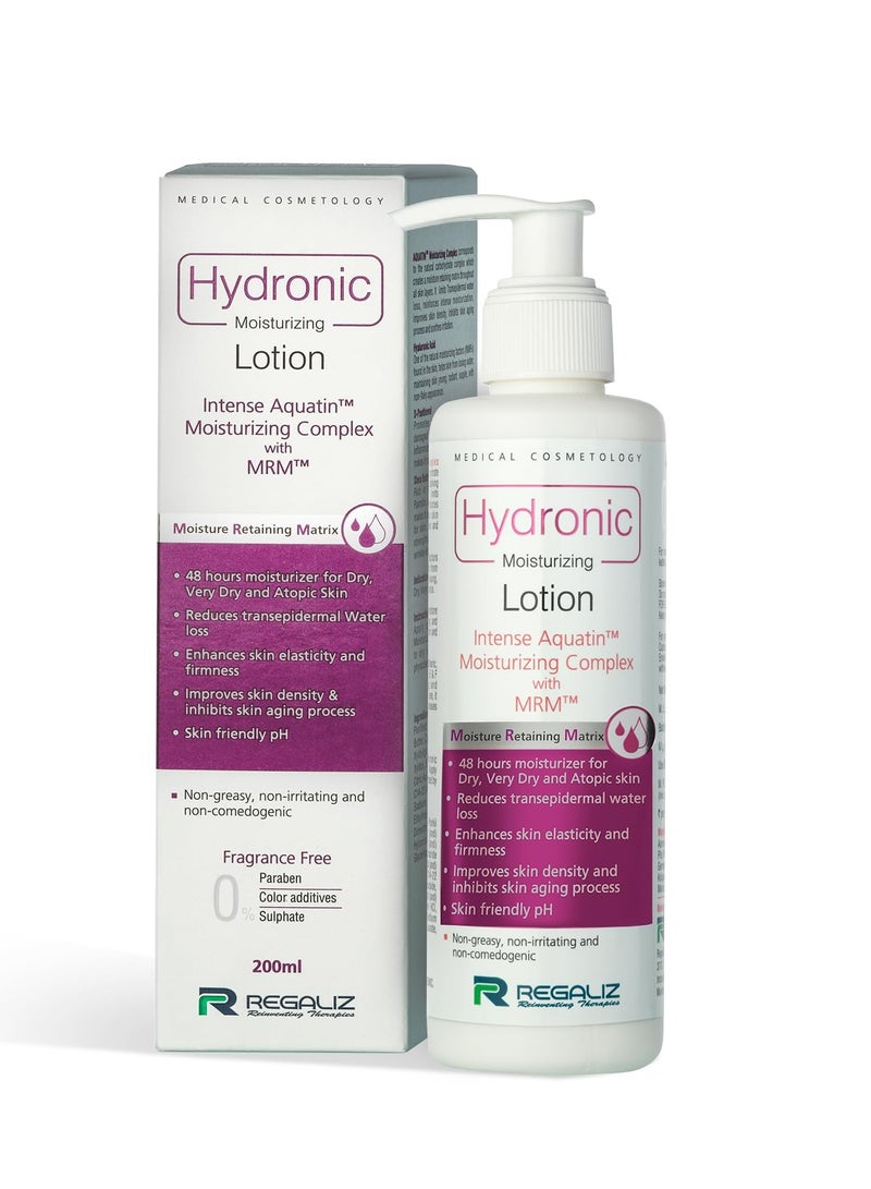 Regaliz Hydronic Moisturizing Lotion 200ml | Hydration for Soft, Smooth Skin - Image 1