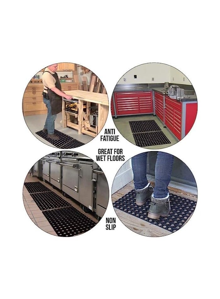 terrain TerraTuf Hollow Rubber Mat – Heavy-Duty Anti-Slip Drainage Mat for Commercial & Industrial Use  - Image 4