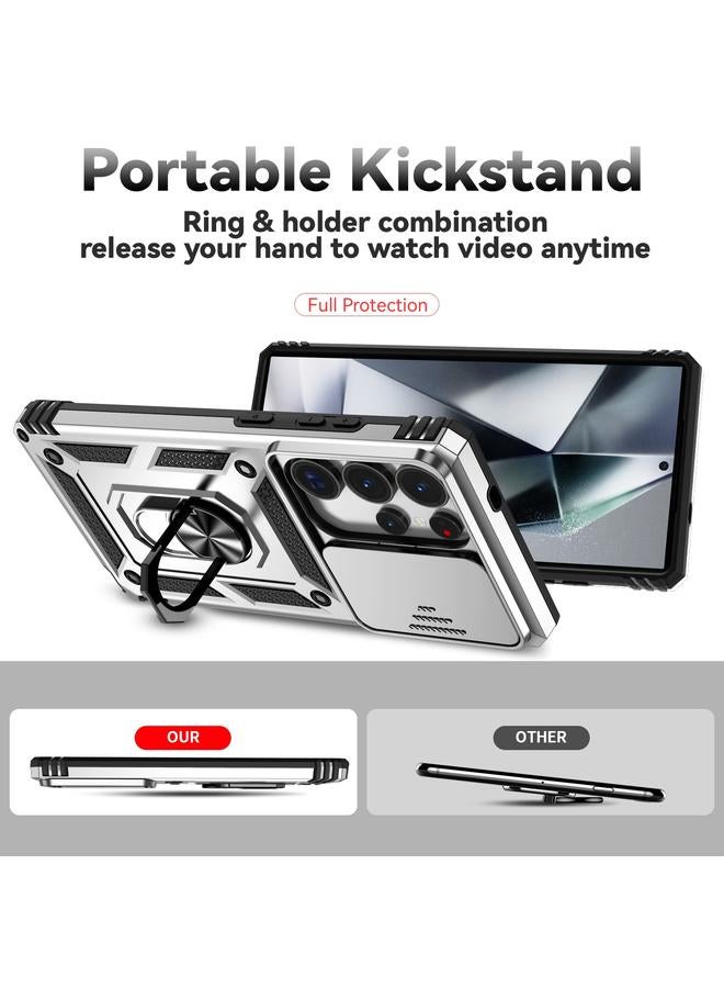 S-TOP Case For Samsung Galaxy S25 Ultra 5G Sliding Camshield Holder Phone Case - Image 3