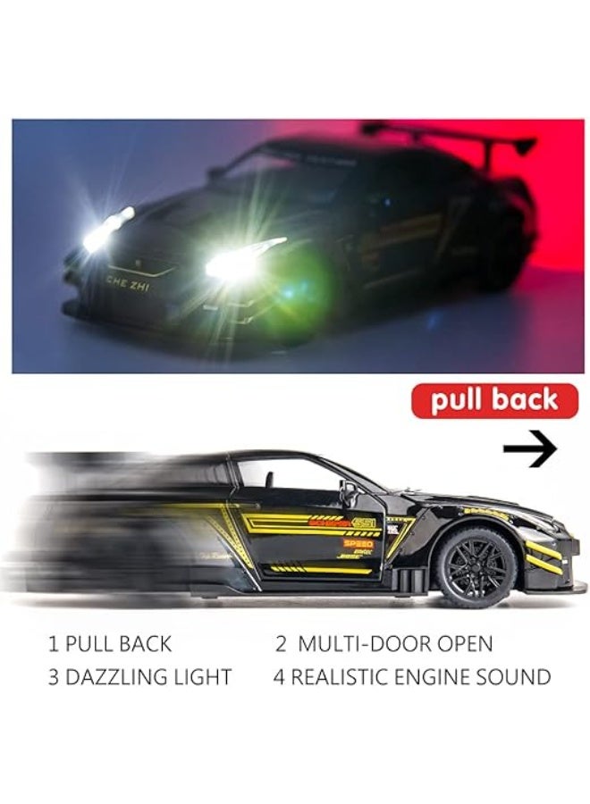 Nissan سيارة نيسان جي تي آر R35 قابلة للسحب مصنوعة من المعدن 1:24 متنوعة. CZ128AD - Image 3