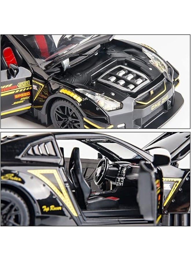 Nissan سيارة نيسان جي تي آر R35 قابلة للسحب مصنوعة من المعدن 1:24 متنوعة. CZ128AD - Image 2