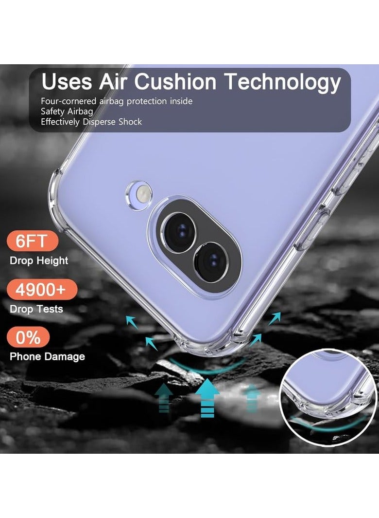 غطاء حماية شفاف ناعم ومرن من مادة TPU مع حماية معززة للزوايا مصمم لهاتف Google Pixel 9A - Image 3