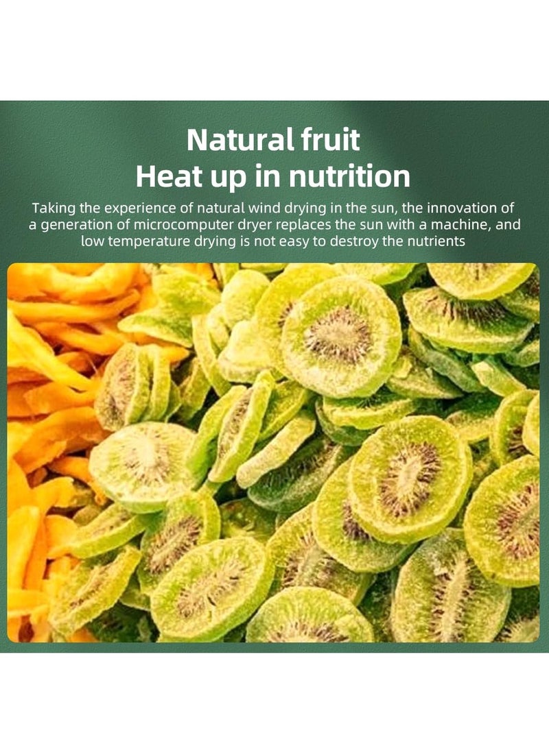 جوشبيرغ ماكينة تجفيف طعام الفواكه، مجففات كهربائية مع شاشة تعمل باللمس، 6 صواني من الفولاذ المقاوم للصدأ، مؤقت رقمي قابل للتعديل 24 ساعة وتحكم في درجة الحرارة 30-90 درجة مئوية - Image 5