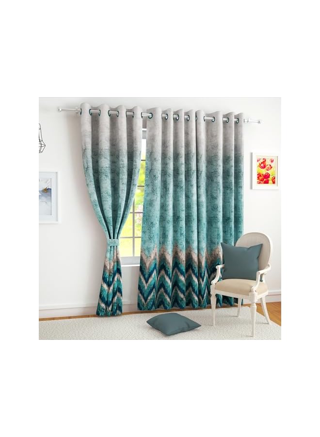 The Bros ستائر رقمية معتمة بطول 9 أقدام، مجموعة من 2، 100% عتمة، ستائر أبواب طويلة، أنيقة وعملية للاستخدام المنزلي والمكتبي - Image 2