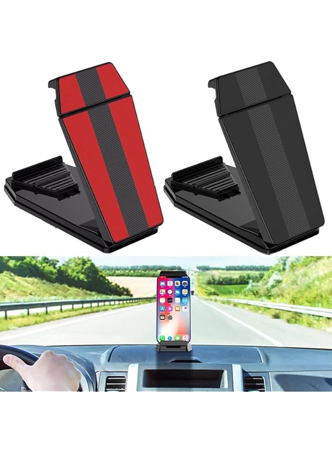 Green Tiger Car Phone Tablet Holder - Suction Cup Mount, Black Carbon Fiber Finish - Image 2