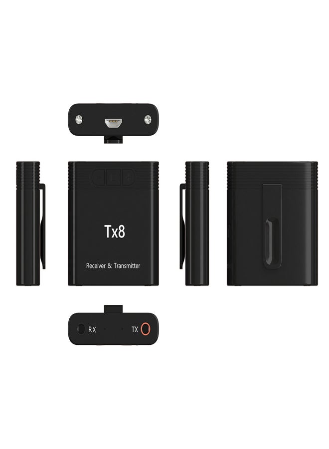 Tx8 2 in 1 Bluetooth 5.0 Transmitter Receiver Audio Adapter for TV PC Headphone MP3/MP4 Music Playback - Image 1