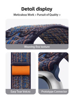 Fazza 3PCS Apple Watch  Band 49mm 45mm 44mm 42mm Nylon Woven Sport Strap  - Image 3