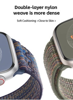 Fazza 3PCS Apple Watch  Band 49mm 45mm 44mm 42mm Nylon Woven Sport Strap  - Image 4