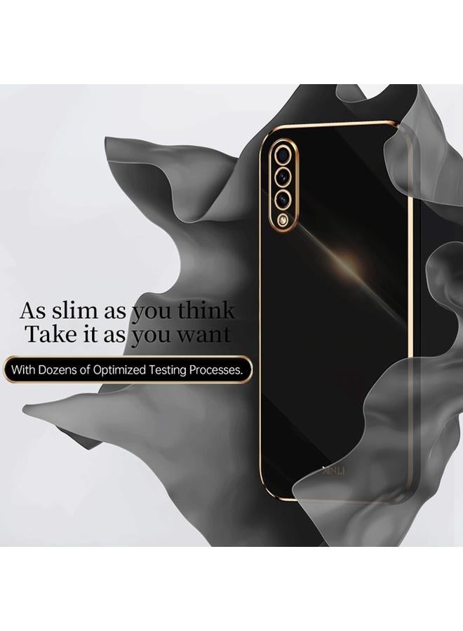 S-TOP Case For Samsung Galaxy A50 XINLI Straight Edge 6D Electroplate TPU Phone Case - Image 3