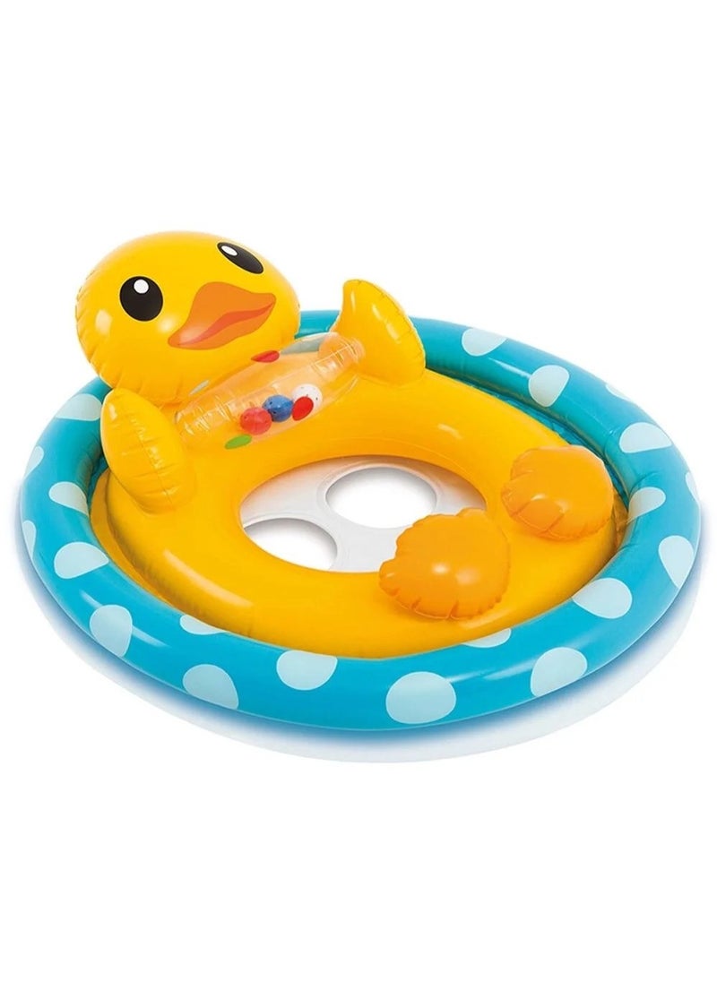INTEX 59570NP-See-Me-Sit Rider Inflatable Pool Float 71x58cm/28"x23", Duck 