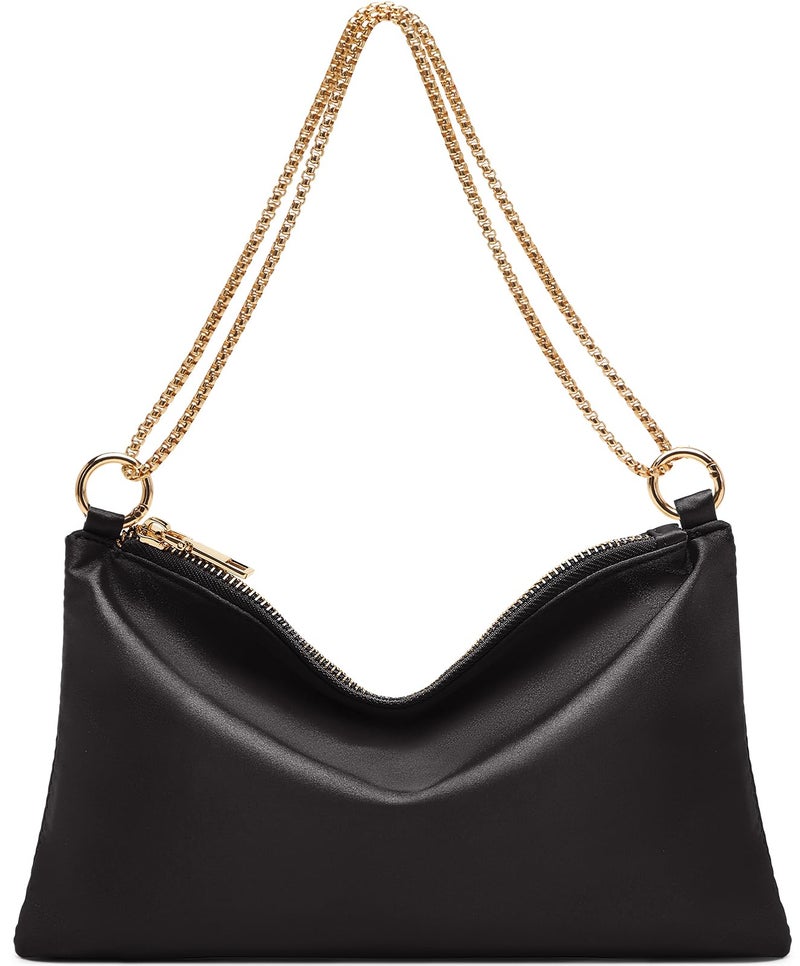 oscaurt Women's Evening Handbag Satin Shoulder Bag Purse for Prom Engagement Cocktail Party Wedding - Image 1