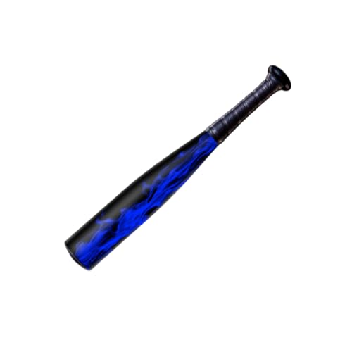 SECOTAN Baseball Bat, Aluminum One Hand Training Bat, Baseball/Softball/Teeball Mini Training Bats, Batting Practice, Tire Pressure Checker, Multi-Purpose Bats for Versatile Use (17inch | Blue Flame) - Image 1