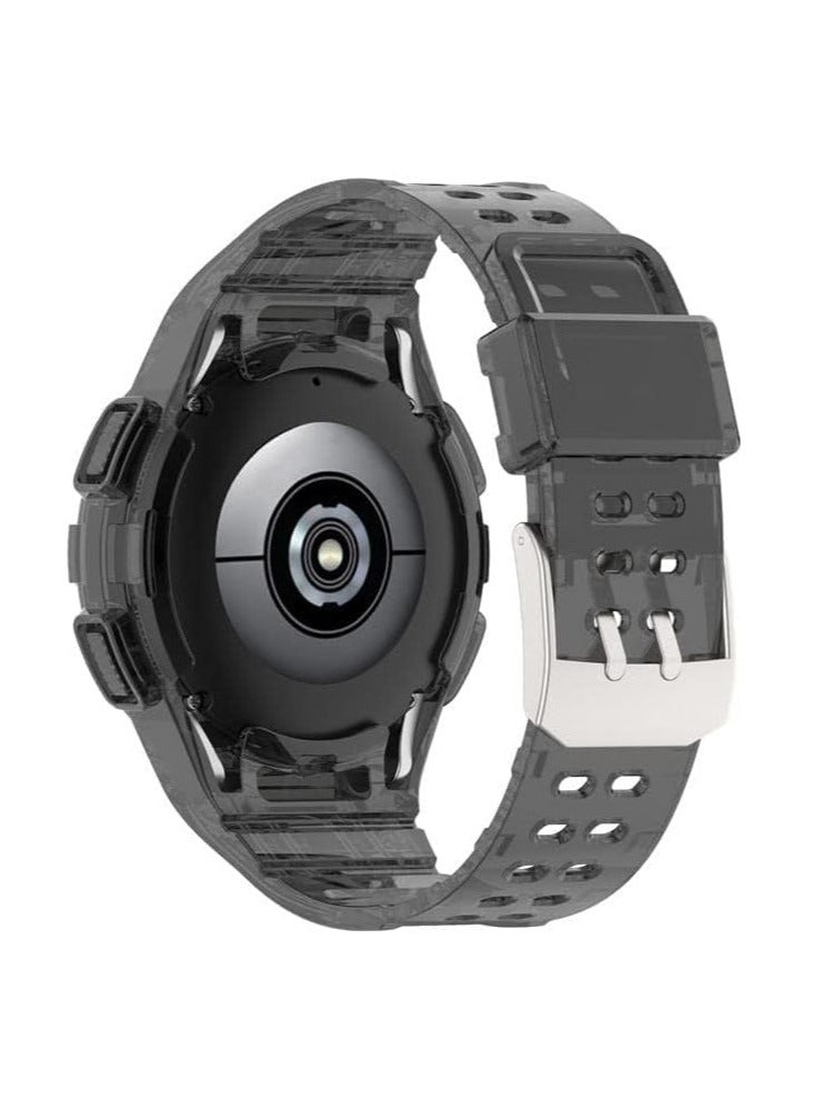 TPU Wrist Strap with Built-in Shockproof Hard Case for Samsung Galaxy Watch 22mm Samsung Watch 46mm Huawei Watch GT3 46mm/GT2E/GT2 Pro/GT2 46mm (Black) - Image 1