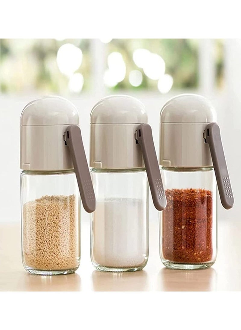 2 Pcs Salt and Pepper Shakers Glass Bottle Spice Jar Seasoning Jar with Lid Sealed Quantitative 0.5g Salt Each Press Ration Salt Shakers Spice Dispenser Seasoning Container - pzsku/Z8E986AF0D611596D3460Z/45/_/1682863928/e64912cf-ae78-4042-8c60-2156cb86802c